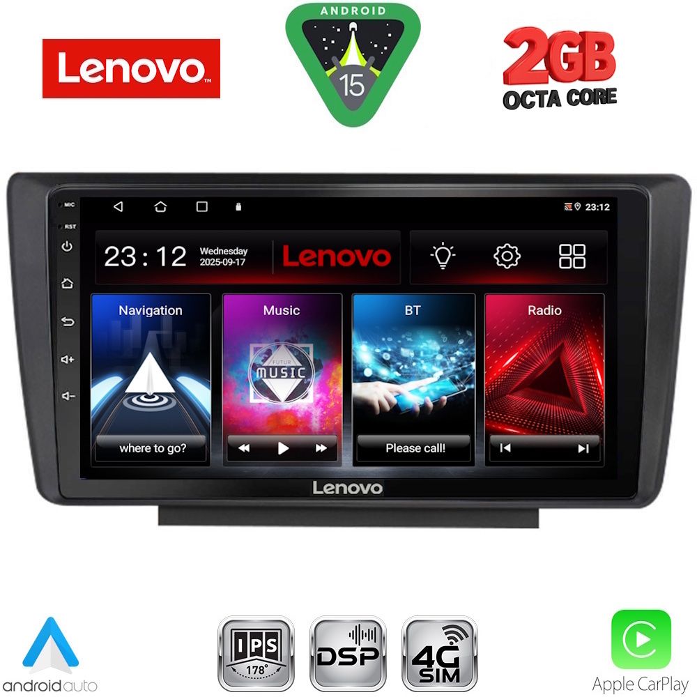 Βλησαρούλης Car Center - LENOVO LVF 5594_CPA (9inc) MULTIMEDIA TABLET for  SKODA OCTAVIA 5 mod. 2005-2012