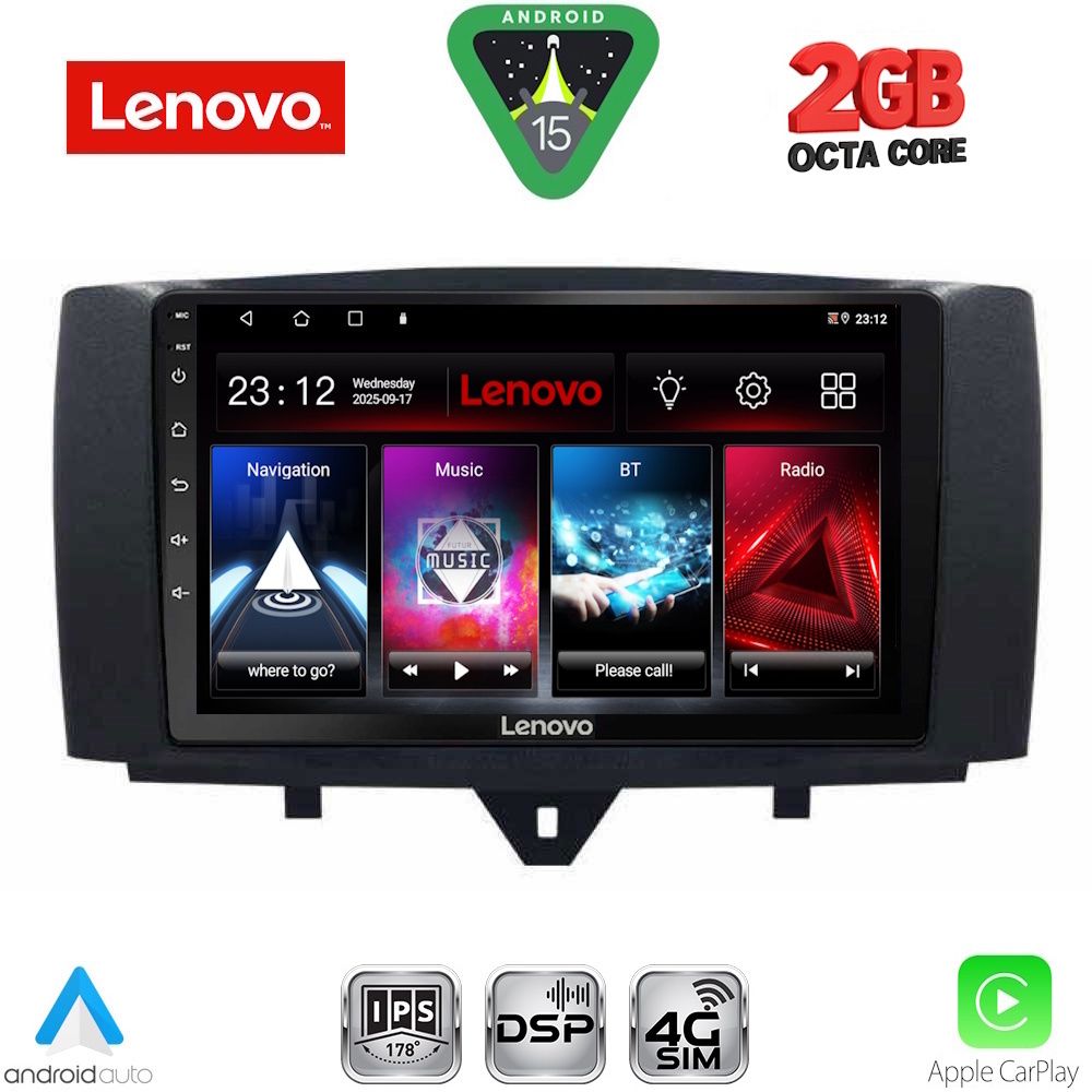 Βλησαρούλης Car Center - LENOVO LVF 5622_CPA (9inc) MULTIMEDIA TABLET for SMART (451) mod. 2010-2015