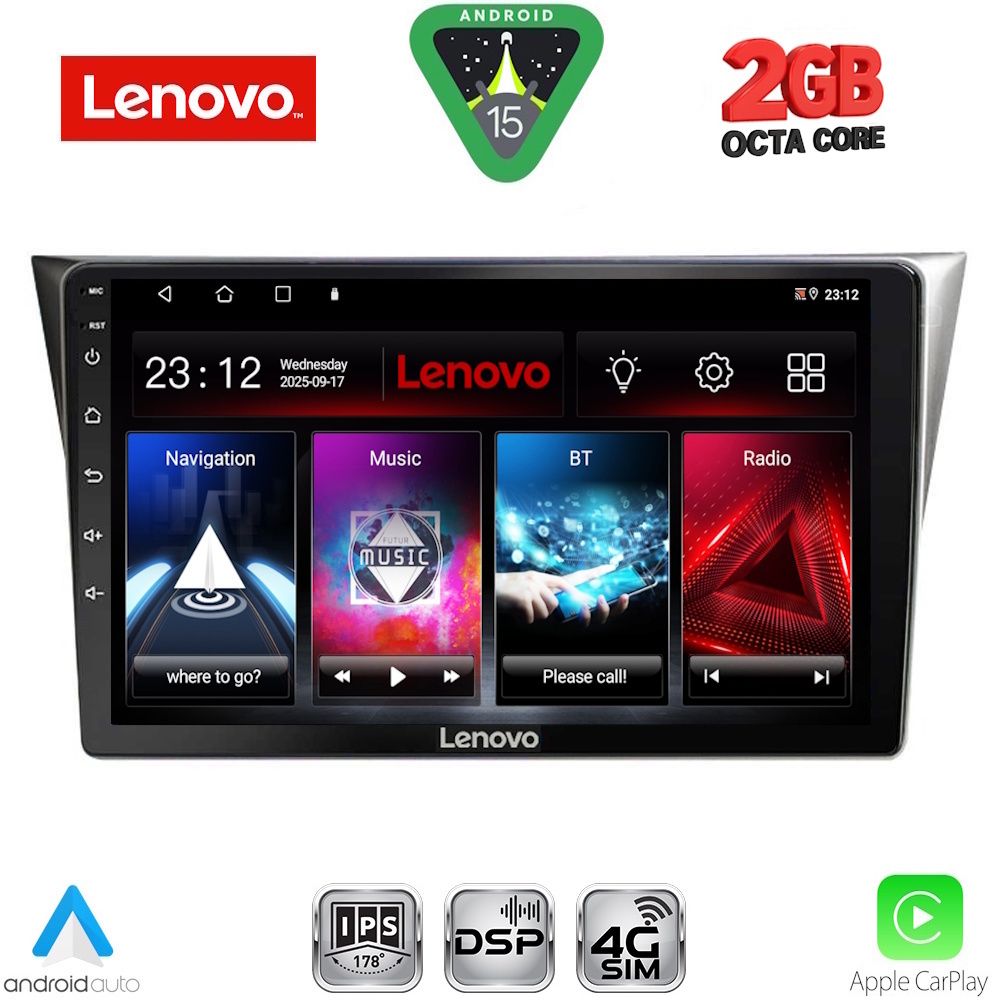 Βλησαρούλης Car Center - LENOVO LVF 5659_CPA (9inc) MULTIMEDIA TABLET for SUBARU IMPREZA mod. 2002-2008
