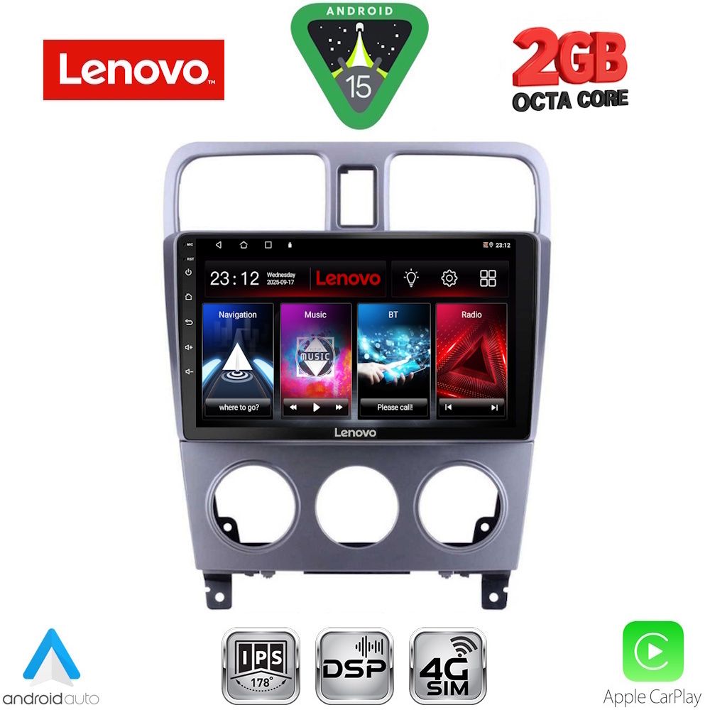 Βλησαρούλης Car Center - LENOVO LVF 5661_CPA (9inc) MULTIMEDIA TABLET for SUBARU FORESTER  mod. 2002-2008