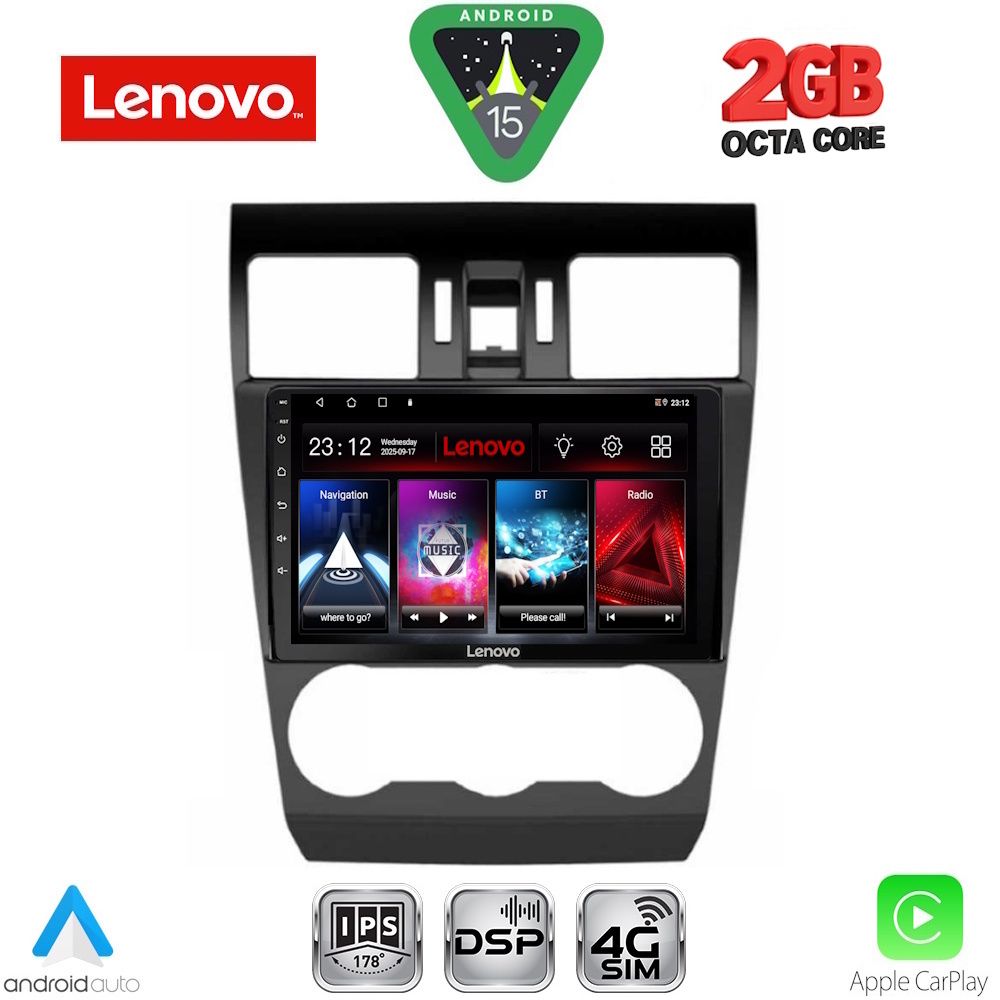 Βλησαρούλης Car Center - LENOVO LVF 5663_CPA (9inc) MULTIMEDIA TABLET for SUBARU FORESTER - IMPREZA - XV mod. 2013-2019