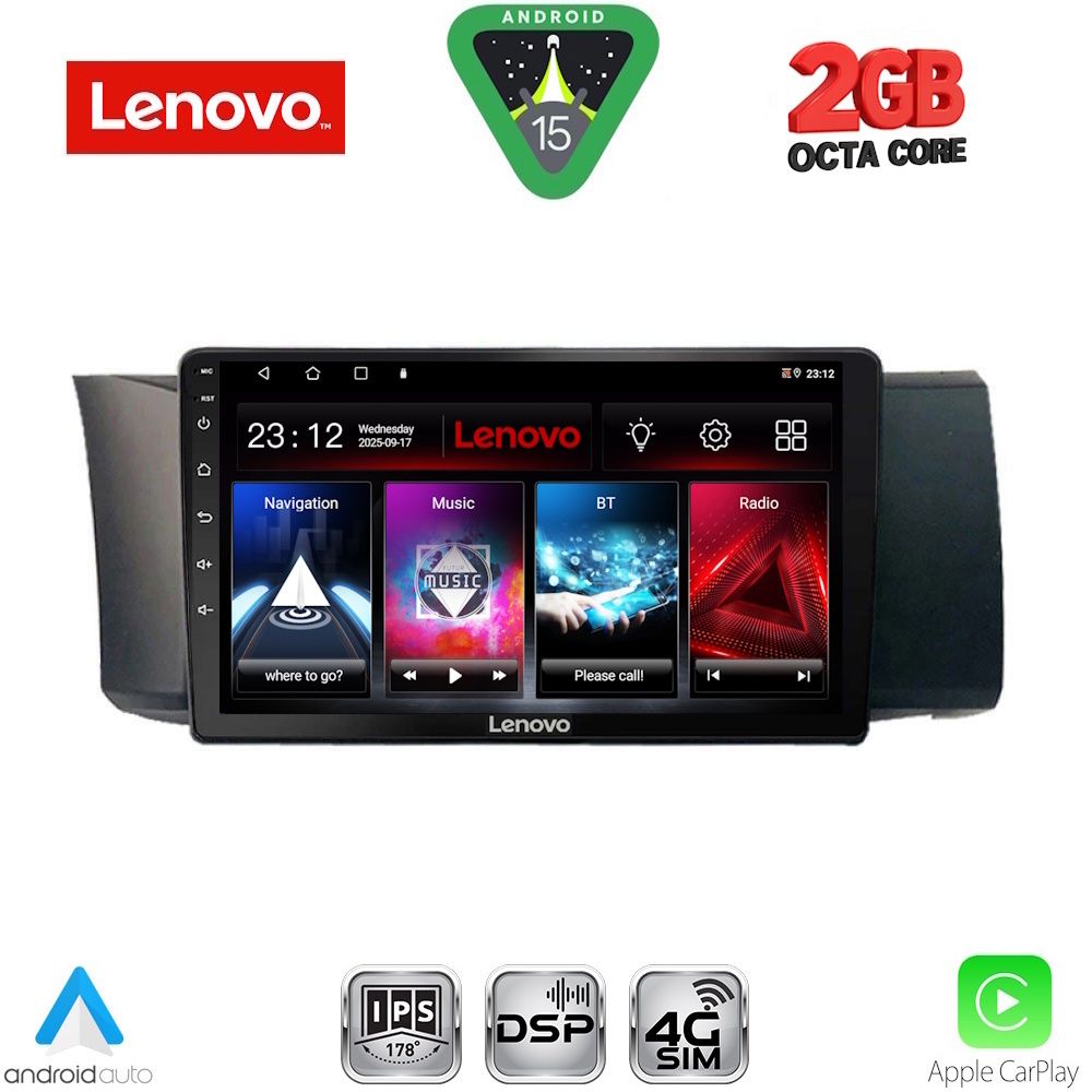 Βλησαρούλης Car Center - LENOVO LVF 5669_CPA (9inc) MULTIMEDIA TABLET for TOYOTA GT86 - SUBARU BRZ mod. 2012-2026