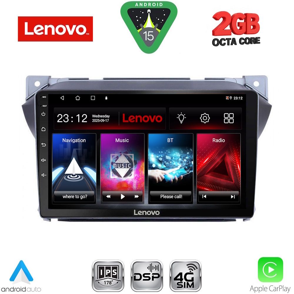 Βλησαρούλης Car Center - LENOVO LVF 5670_CPA (9inc) MULTIMEDIA TABLET for SUZUKI ALTO - NISSAN PIXO 2009-2014