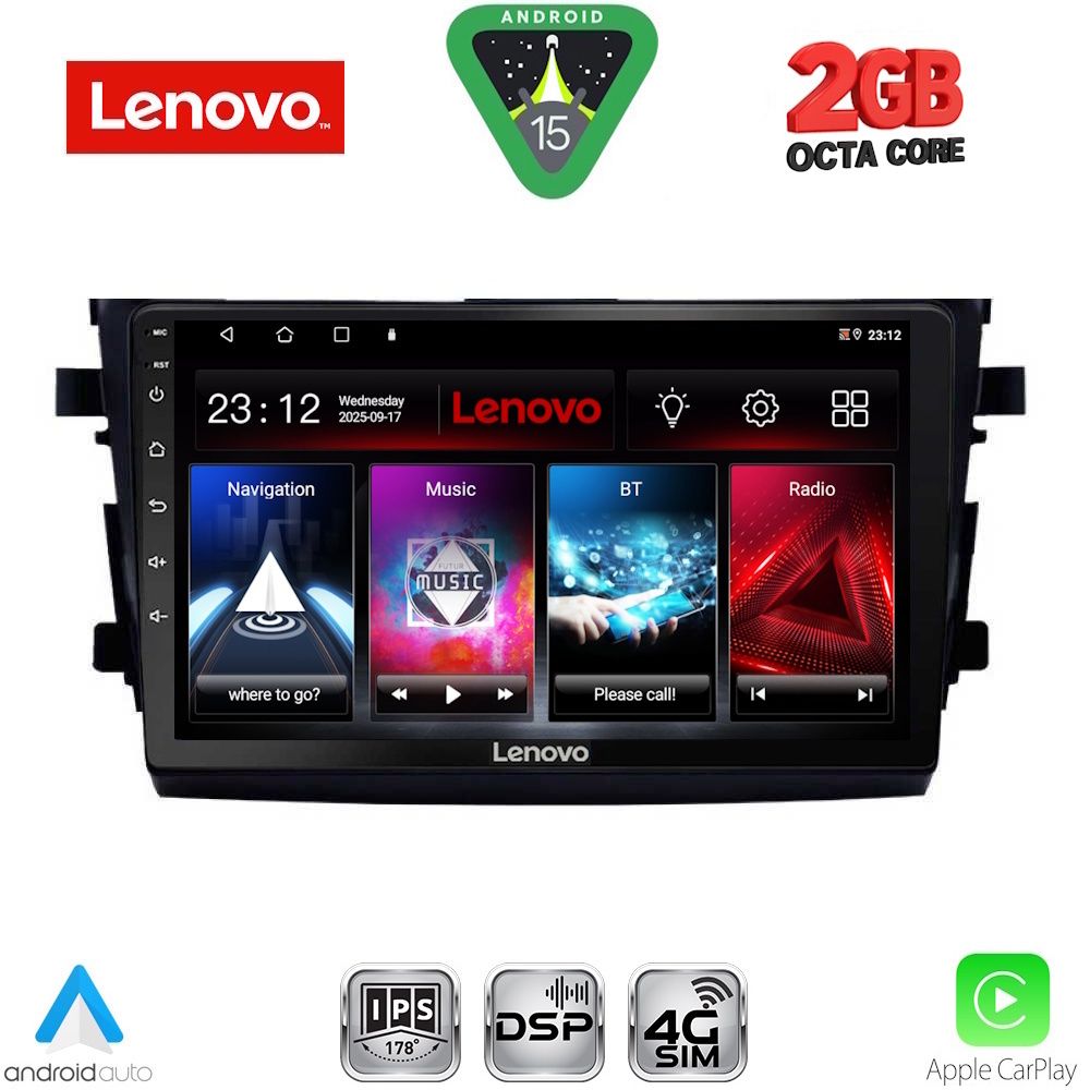 Βλησαρούλης Car Center - LENOVO LVF 5674_CPA (9inc) MULTIMEDIA TABLET for SUZUKI CELERIO mod. 2015-2021
