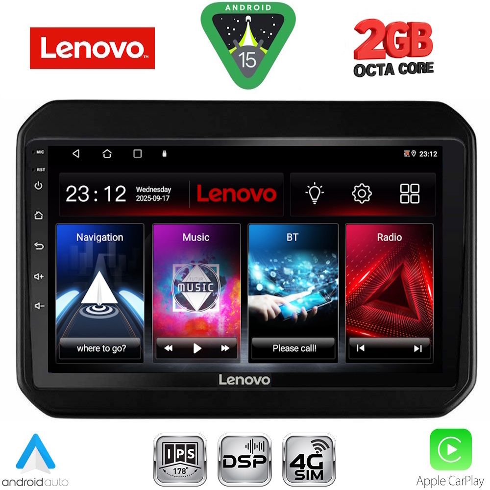 Βλησαρούλης Car Center - LENOVO LVF 5676_CPA (9inc) MULTIMEDIA TABLET for SUZUKI IGNIS mod. 2016-2026
