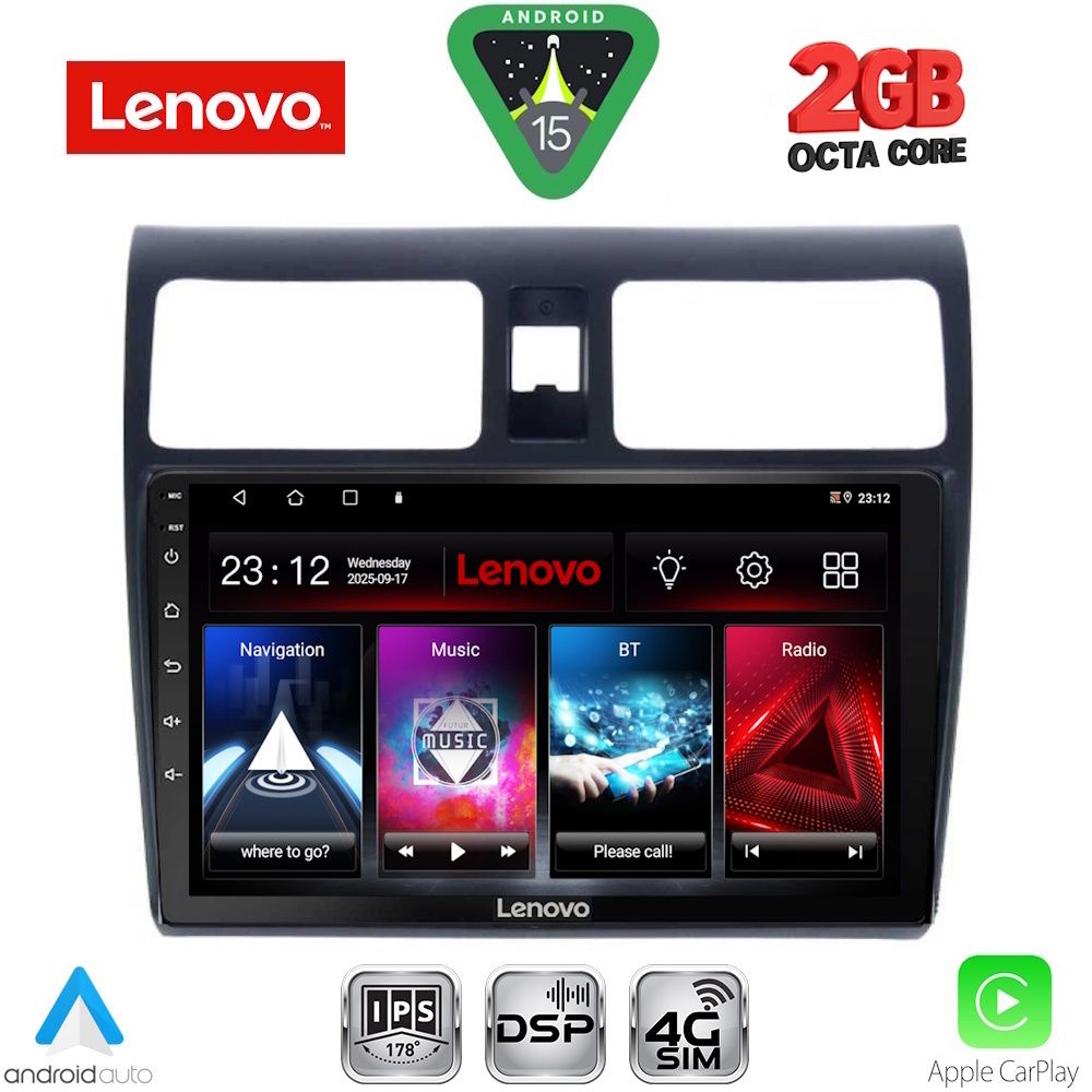 Βλησαρούλης Car Center - LENOVO LVF 5684_CPA (10inc) MULTIMEDIA TABLET for SUZUKI SWIFT mod. 2005-2011