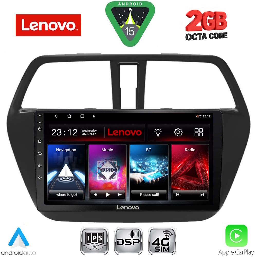 Βλησαρούλης Car Center - LENOVO LVF 5689_CPA (9inc) MULTIMEDIA TABLET for SUZUKI SX4 S-CROSS mod. 2014-2021