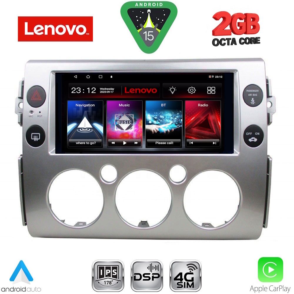 Βλησαρούλης Car Center - LENOVO LVF 5717_CPA (9inc) MULTIMEDIA TABLET for TOYOTA FJ CRUISER mod. 2007-2013