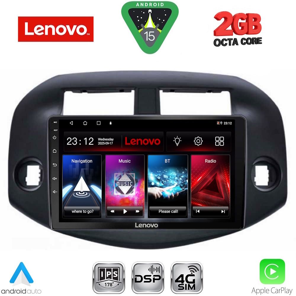 Βλησαρούλης Car Center - LENOVO LVF 5732_CPA (10inc) MULTIMEDIA TABLET for TOYOTA RAV 4 mod. 2006-2012