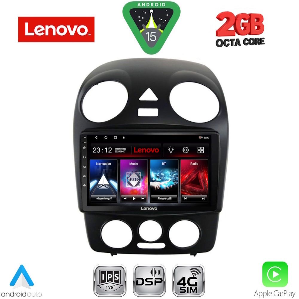 Βλησαρούλης Car Center - LENOVO LVF 5742_CPA (9inc) MULTIMEDIA TABLET for VW BEETLE mod. 2004-2011