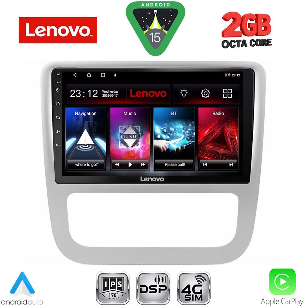 Βλησαρούλης Car Center - LENOVO LVF 5751_CPA CLIMA (9inc) MULTIMEDIA TABLET for VW EOS mod. 2006> - SCIROCCO mod. 2011-2014
