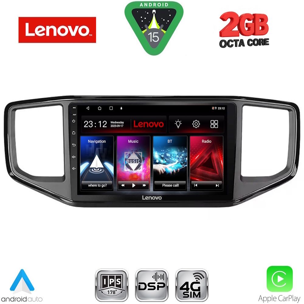 Βλησαρούλης Car Center - LENOVO LVF 5754_CPA (9inc) MULTIMEDIA TABLET for VW AMAROK mod. 2017-2022