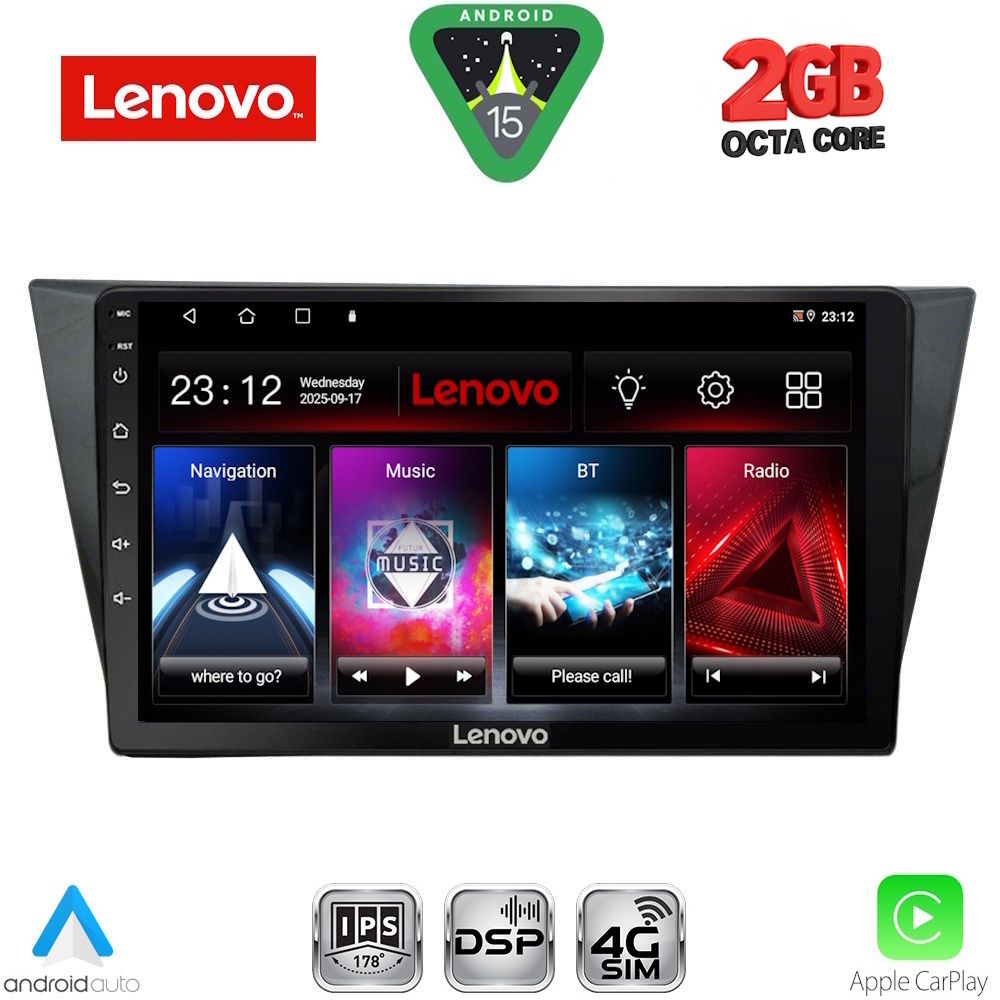 Βλησαρούλης Car Center - LENOVO LVF 5761_CPA (10inc) MULTIMEDIA TABLET for VW TIGUAN mod. 2016-2024