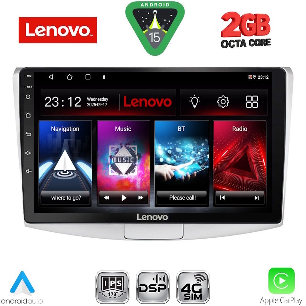Βλησαρούλης Car Center - LENOVO LVF 5764_CPA (10inc) MULTIMEDIA TABLET for VW PASSAT mod. 2010-2015