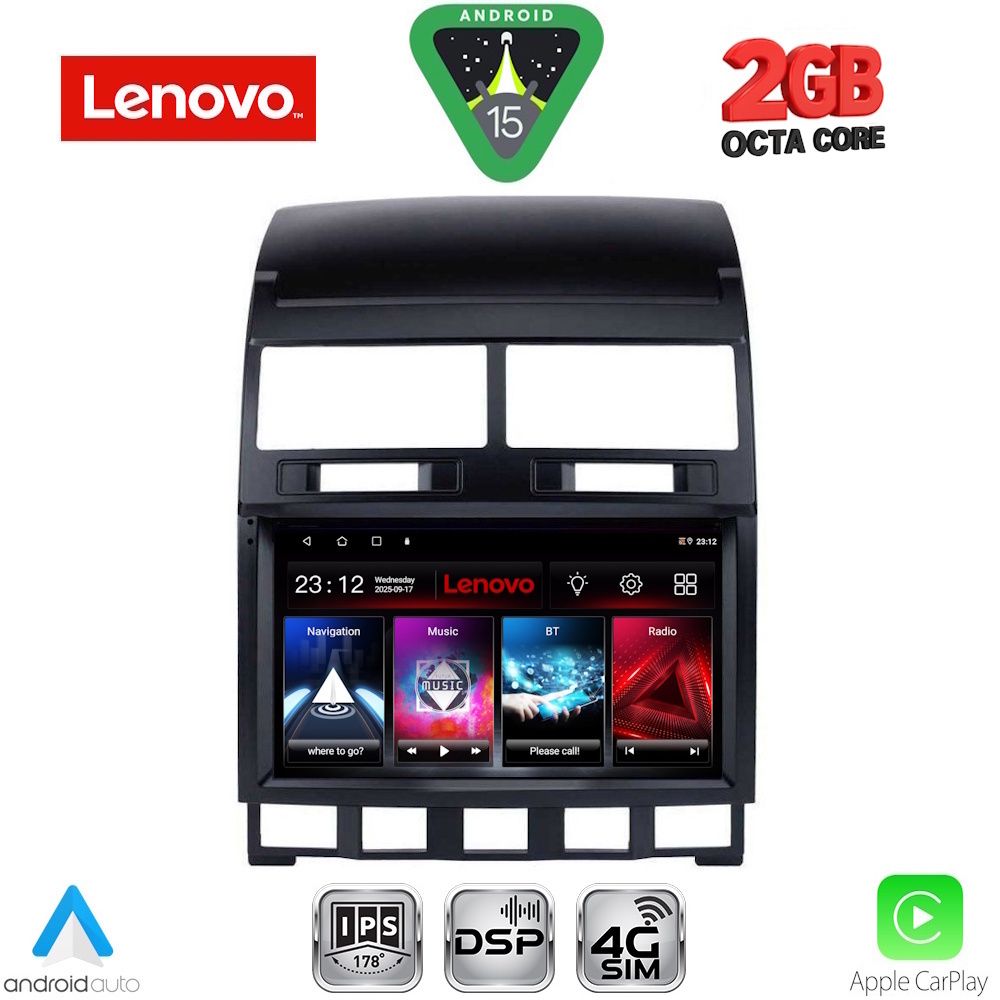 Βλησαρούλης Car Center - LENOVO LVF 5765_CPA (9inc) MULTIMEDIA TABLET for VW TOUAREG mod. 2003-2011