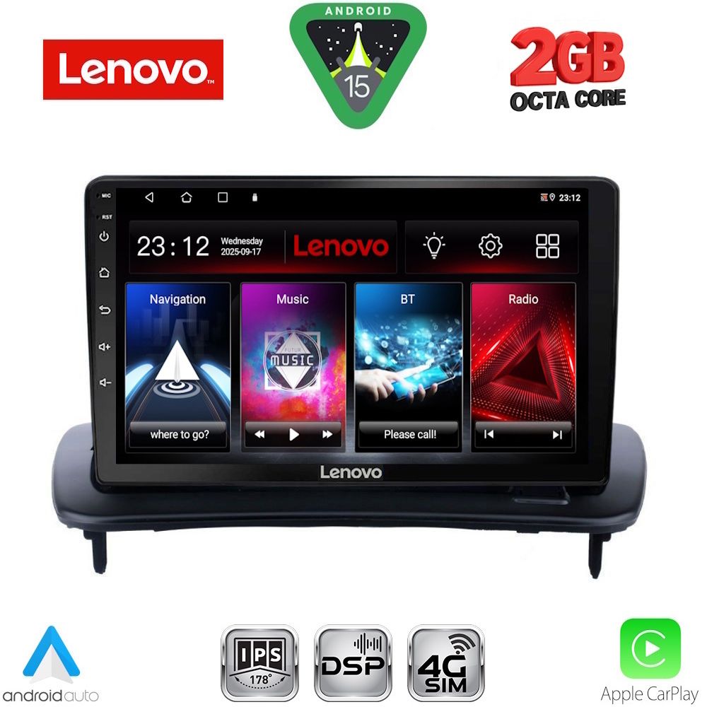 Βλησαρούλης Car Center - LENOVO LVF 5783_CPA (9inc) MULTIMEDIA TABLET for VOLVO C30 - S40 mod. 2005-2013