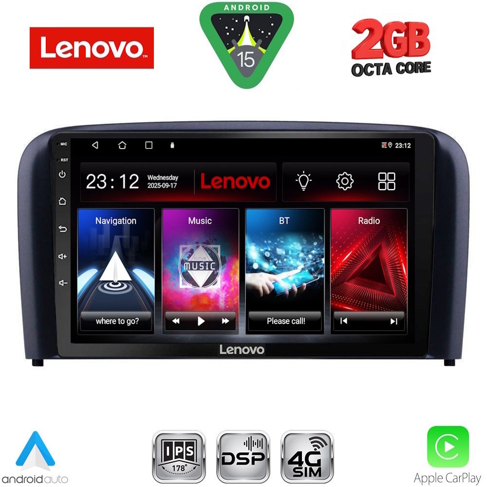 Βλησαρούλης Car Center - LENOVO LVF 5786_CPA (9inc) MULTIMEDIA TABLET for VOLVO S80 mod. 1999-2006