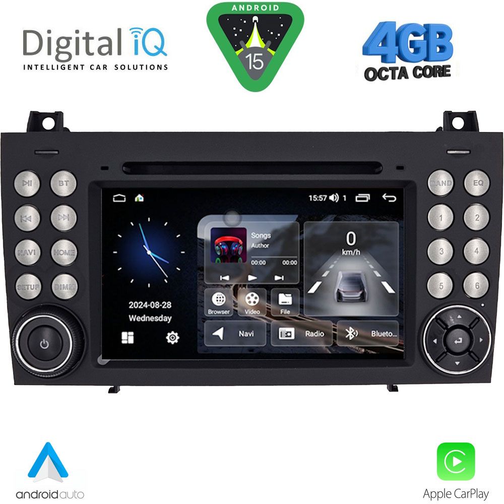 Βλησαρούλης Car Center - DIGITAL IQ MSG 496_CPA (7'' DECK) MULTIMEDIA SYSTEM for MERCEDES SLK (R171) mod. 2004-2010