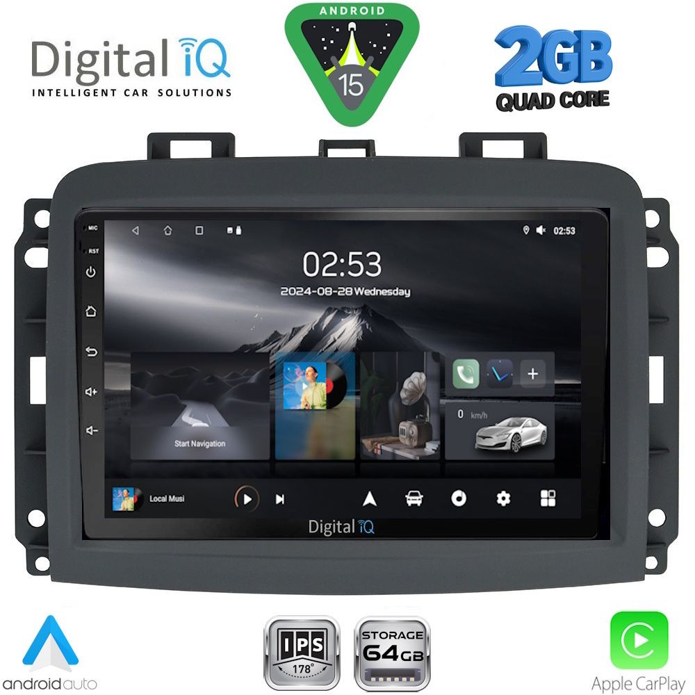 Βλησαρούλης Car Center - DIGITAL IQ RSD 1132_CPA (10inc) MULTIMEDIA TABLET for FIAT 500L mod. 2012-2022