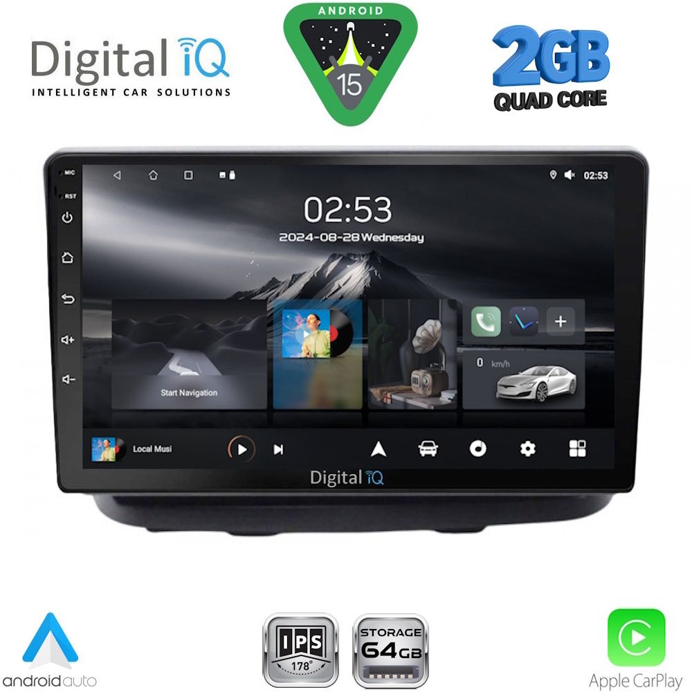 Βλησαρούλης Car Center - DIGITAL IQ RSD 1135_CPA (10inc) MULTIMEDIA TABLET for FIAT DOBLO mod. 2002-2009