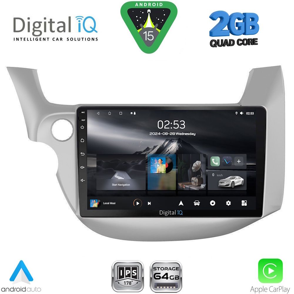 Βλησαρούλης Car Center - DIGITAL IQ RSD 1211_CPA (10inc) MULTIMEDIA TABLET for HONDA JAZZ mod. 2008-2012