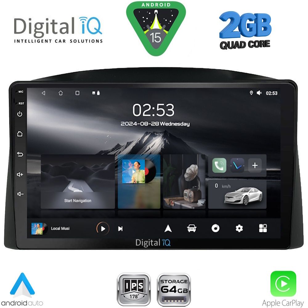 Βλησαρούλης Car Center - DIGITAL IQ RSD 1271_CPA (10inc) MULTIMEDIA TABLET for JEEP GRAND CHEROKEE mod. 2005-2007 with Original Navi