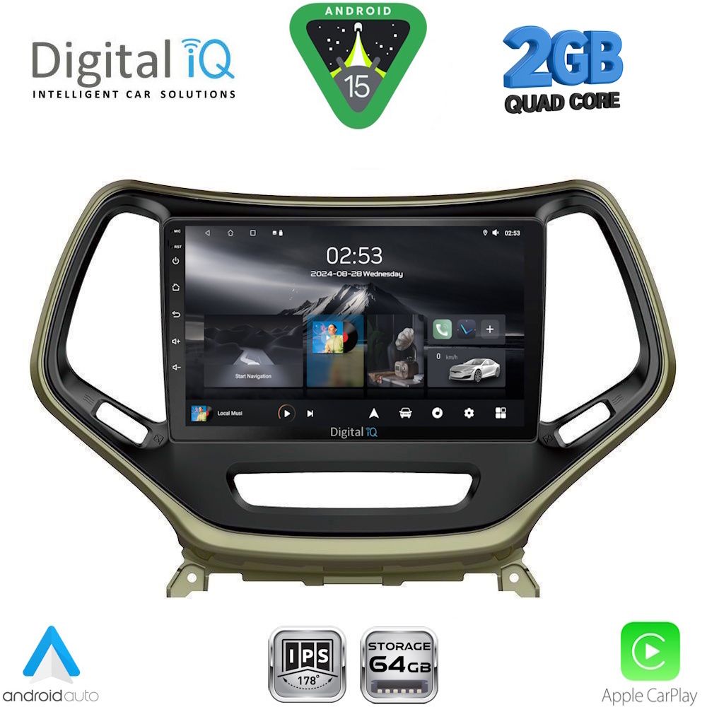 Βλησαρούλης Car Center - DIGITAL IQ RSD 1273_CPA (10inc) MULTIMEDIA TABLET for JEEP  CHEROKEE mod. 2014-2026