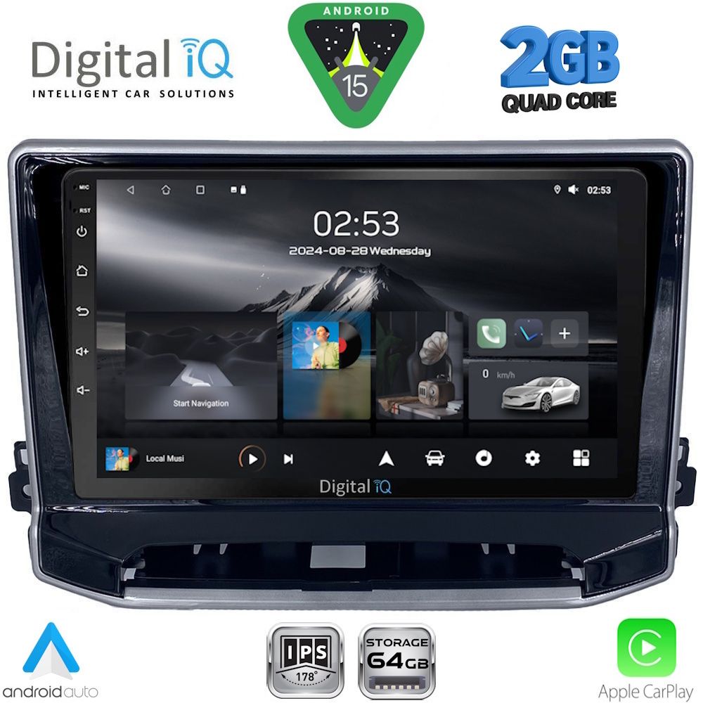 Βλησαρούλης Car Center - DIGITAL IQ RSD 1279_CPA (10inc) MULTIMEDIA TABLET for JEEP COMPASS mod. 2022-2026
