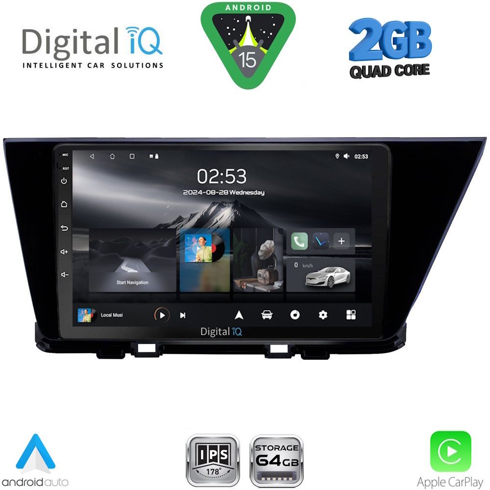 Βλησαρούλης Car Center - DIGITAL IQ RSD 1305_CPA (9inc) MULTIMEDIA TABLET for KIA NIRO mod. 2017-2021