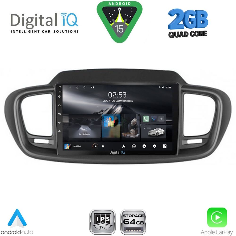 Βλησαρούλης Car Center - DIGITAL IQ RSD 1319_CPA (10inc) MULTIMEDIA TABLET for KIA SORENTO mod. 2014-2020