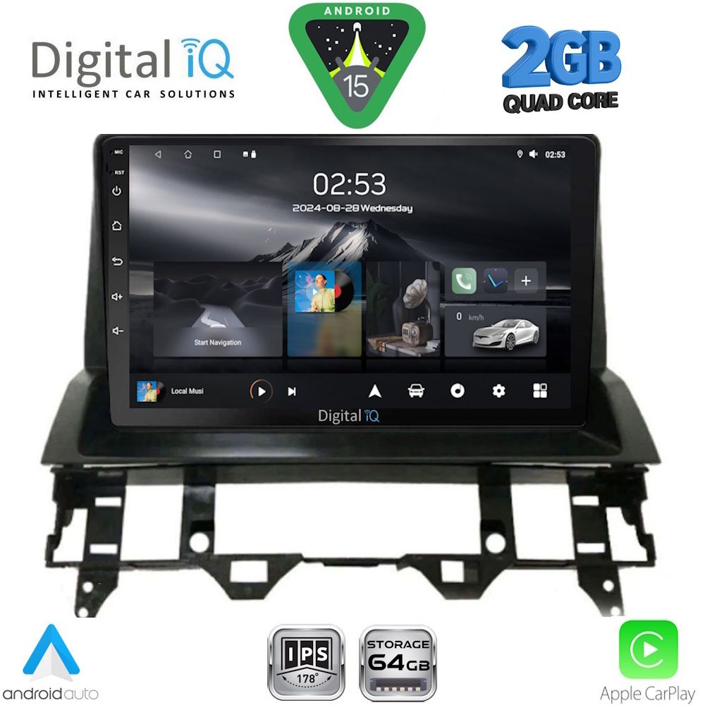 Βλησαρούλης Car Center - DIGITAL IQ RSD 1376_CPA DASH (10inc) MULTIMEDIA TABLET for MAZDA 6 mod. 2002-2008
