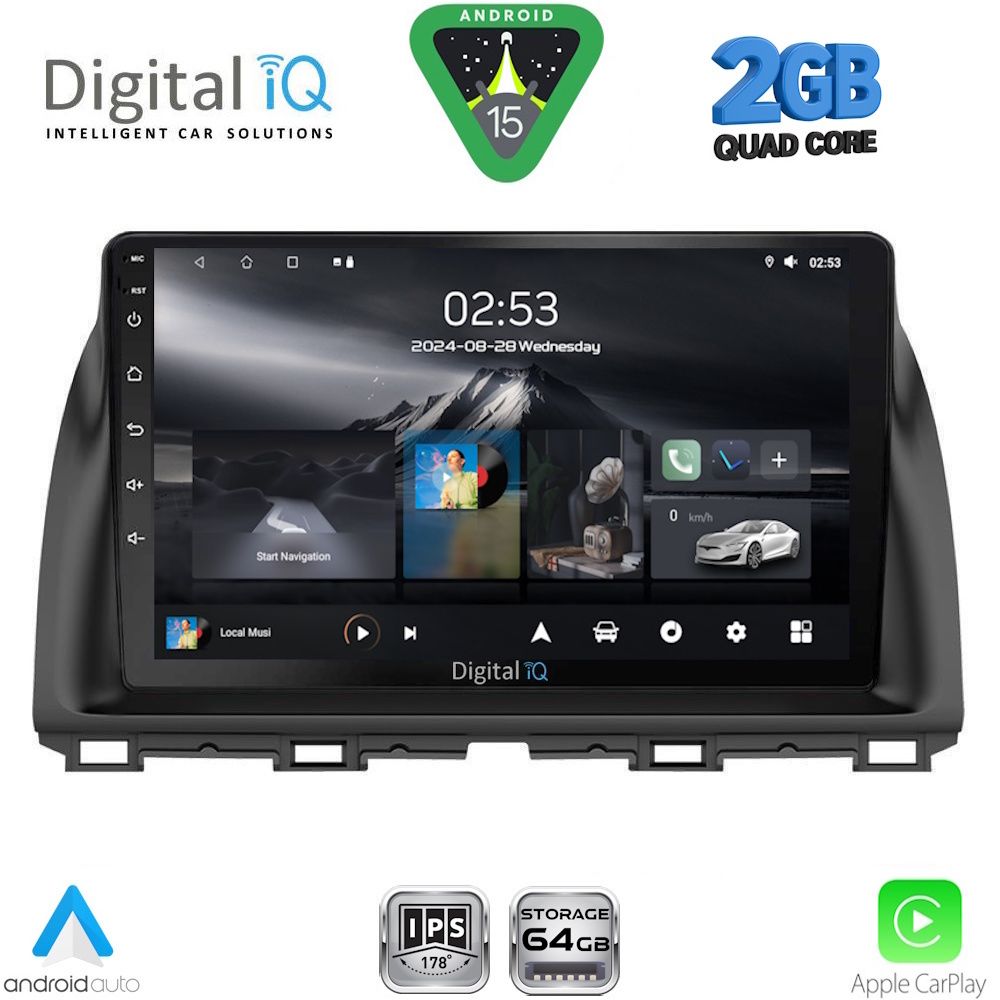Βλησαρούλης Car Center - DIGITAL IQ RSD 1380_CPA (10inc) MULTIMEDIA TABLET for MAZDA CX5 mod. 2013-2017