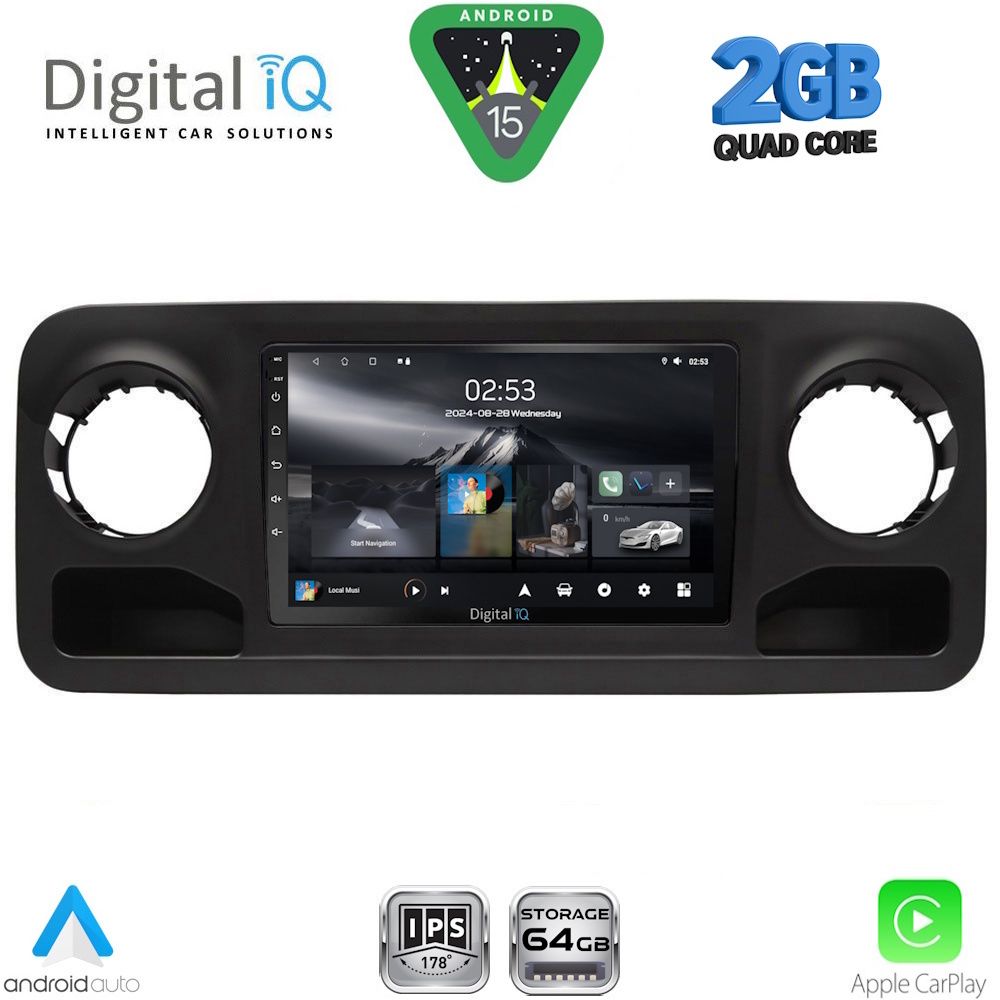 Βλησαρούλης Car Center - DIGITAL IQ RSD 1424_CPA (10inc) MULTIMEDIA TABLET for MERCEDES SPRINTER mod. 2018-2026