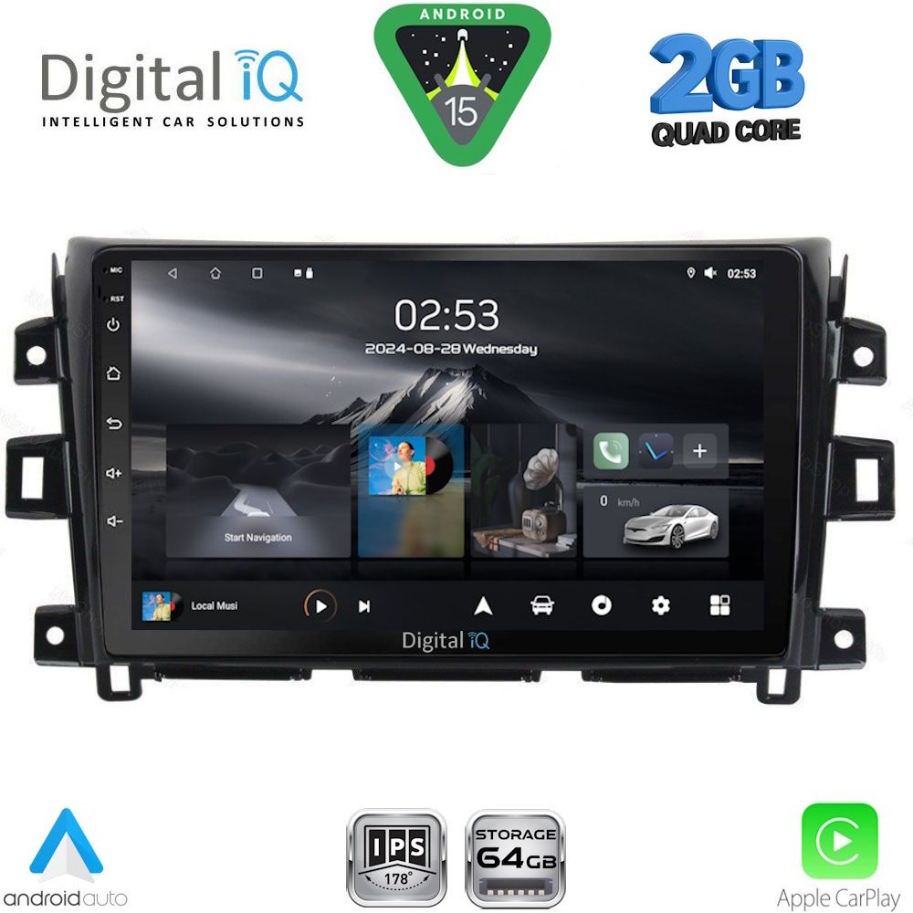 Βλησαρούλης Car Center - DIGITAL IQ RSD 1456_CPA (10inc) MULTIMEDIA TABLET for NISSAN NAVARA mod. 2016-2025