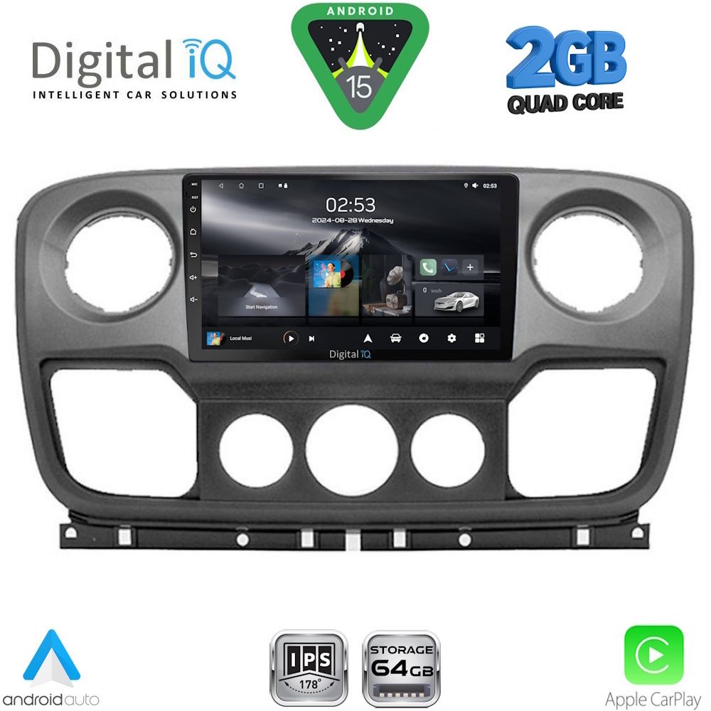 Βλησαρούλης Car Center - DIGITAL IQ RSD 1463_CPA (10inc) MULTIMEDIA TABLET for NISSAN NV400 - OPEL MOVANO - RENAULT MASTER mod. 2010-2020