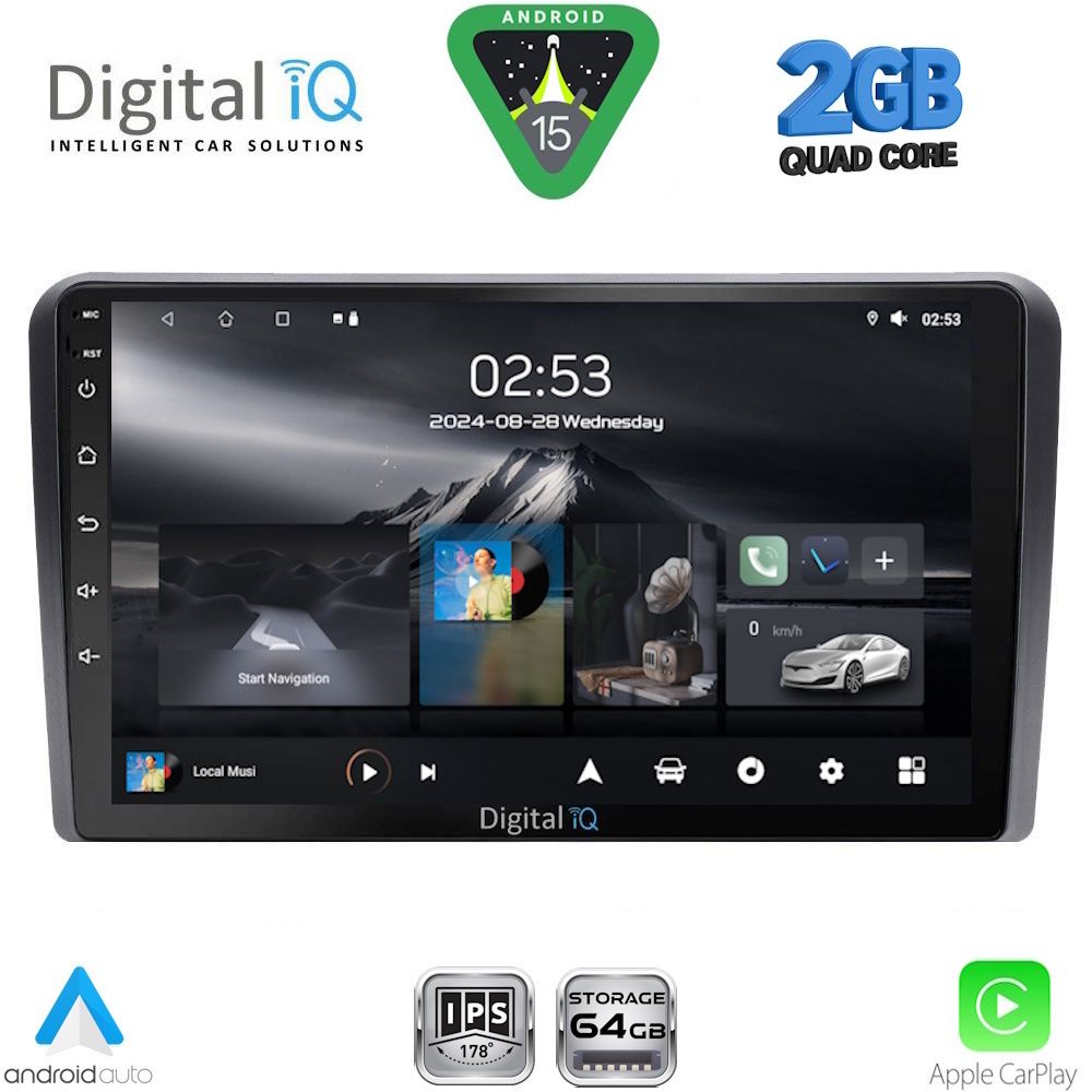 Βλησαρούλης Car Center - DIGITAL IQ RSD 1481BL_CPA (9inc) MULTIMEDIA TABLET for OPEL ALL mod. 2004-2014 (BLACK)