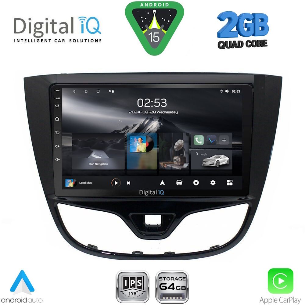 Βλησαρούλης Car Center - DIGITAL IQ RSD 1489_CPA (10inc) MULTIMEDIA TABLET for OPEL KARL mod. 2014-2019