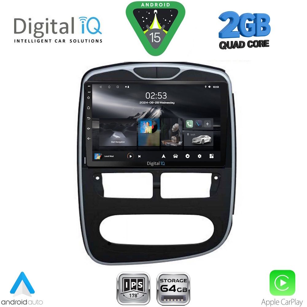Βλησαρούλης Car Center - DIGITAL IQ RSD 1544_CPA (10inc) MULTIMEDIA TABLET for RENAULT CLIO mod. 2012-2015
