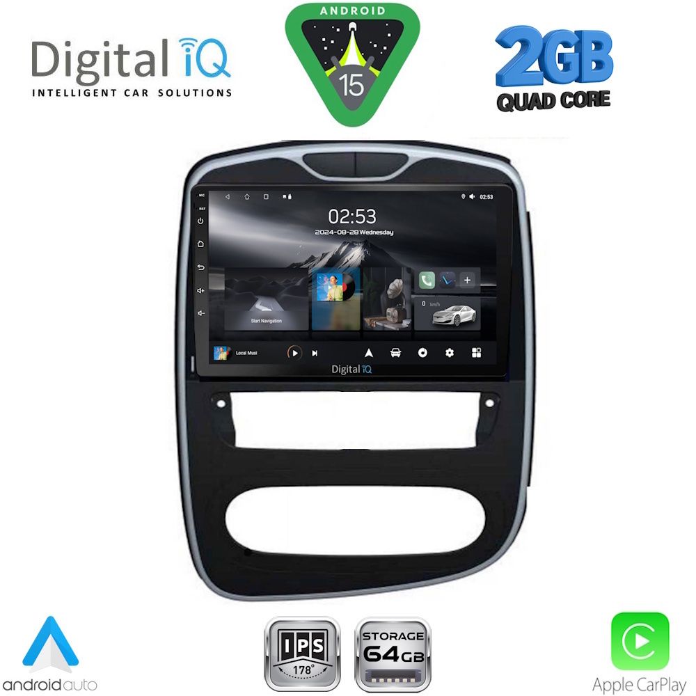 Βλησαρούλης Car Center - DIGITAL IQ RSD 1545_CPA (10inc) MULTIMEDIA TABLET for RENAULT CLIO mod. 2016-2019