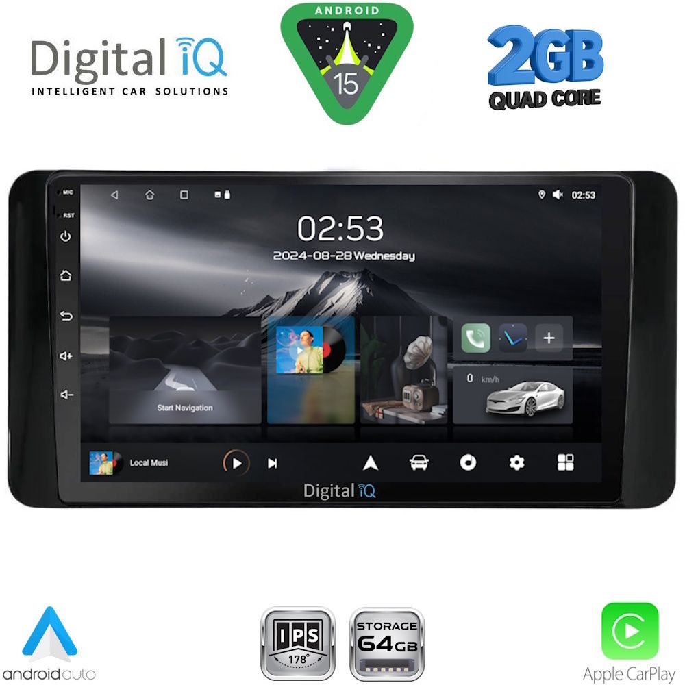 Βλησαρούλης Car Center - DIGITAL IQ RSD 1586_CPA (10inc) MULTIMEDIA TABLET for SKODA KAMIQ mod. 2018-2026