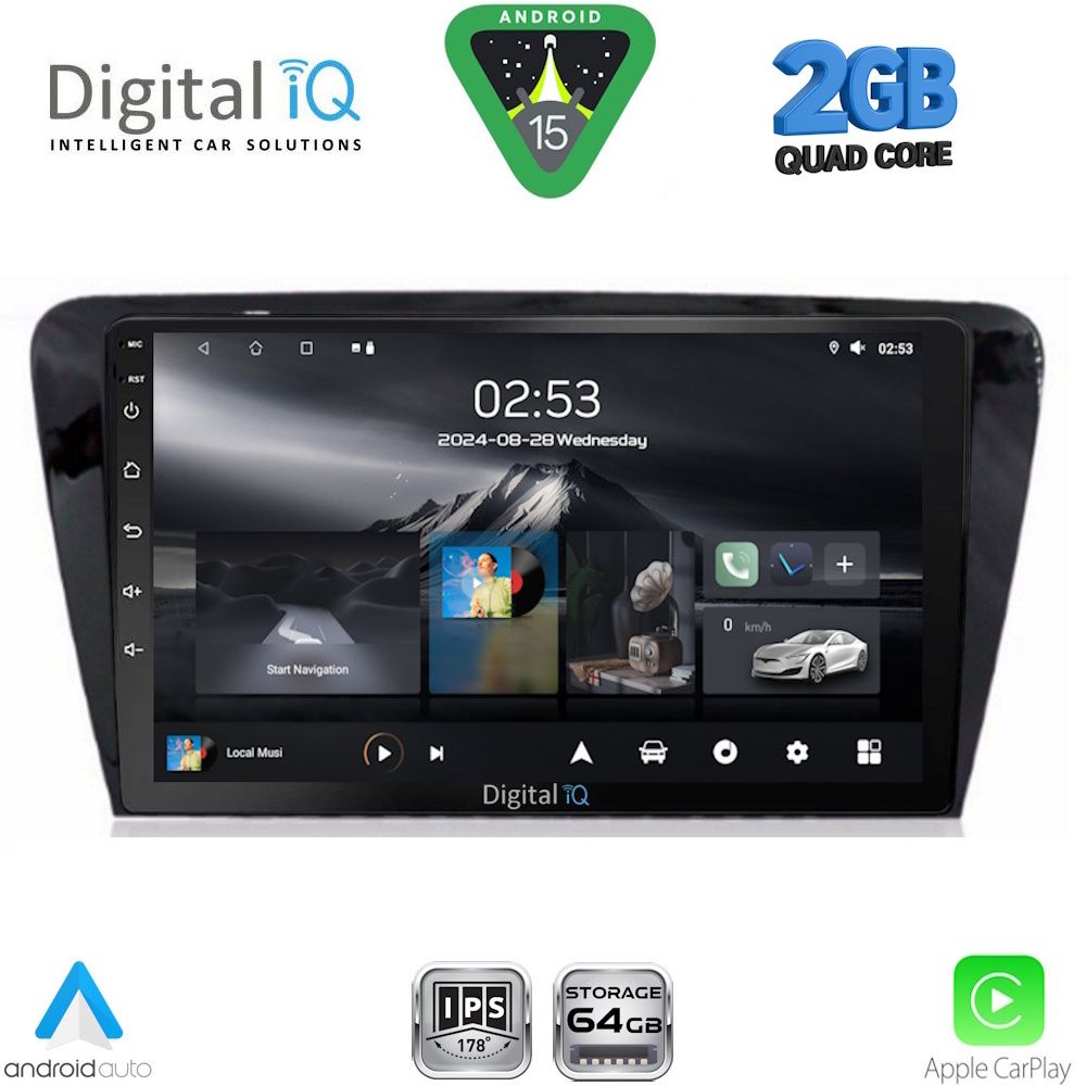 Βλησαρούλης Car Center - DIGITAL IQ RSD 1597_CPA (10inc) MULTIMEDIA TABLET for SKODA OCTAVIA 7 mod. 2013-2021