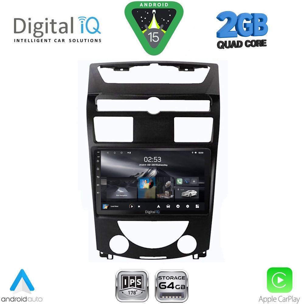 Βλησαρούλης Car Center - DIGITAL IQ RSD 1657_CPA (10inc) MULTIMEDIA TABLET for SSANGYONG REXTON mod. 2006-2015
