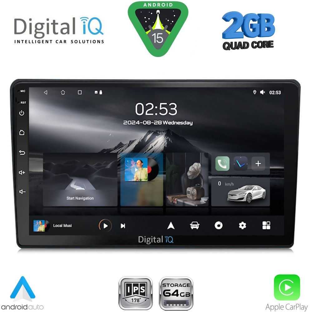 Βλησαρούλης Car Center - DIGITAL IQ RSD 1699_CPA (10inc) MULTIMEDIA TABLET for TOYOTA AURIS mod. 2013-2015