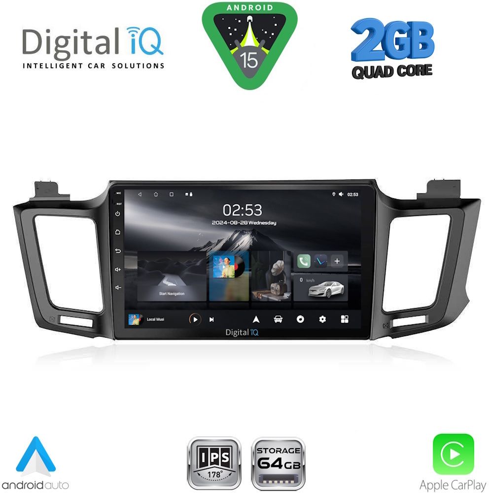 Βλησαρούλης Car Center - DIGITAL IQ RSD 1733_CPA (10inc) MULTIMEDIA TABLET for TOYOTA RAV 4 mod. 2013-2019