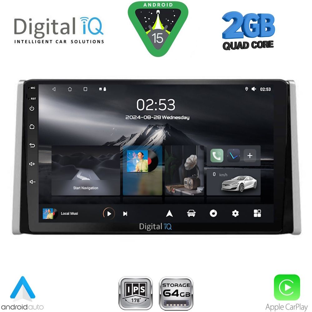 Βλησαρούλης Car Center - DIGITAL IQ RSD 1734_CPA (10inc) MULTIMEDIA TABLET for TOYOTA RAV 4 mod. 2019-2026