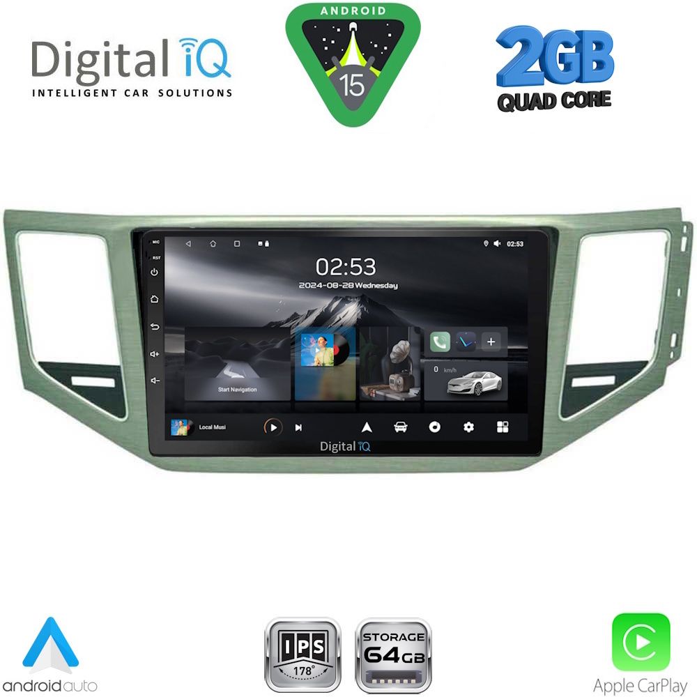 Βλησαρούλης Car Center - DIGITAL IQ RSD 1745_CPA (SL) (10inc) MULTIMEDIA TABLET for VW GOLF SPORTSVAN mod. 2014-2020