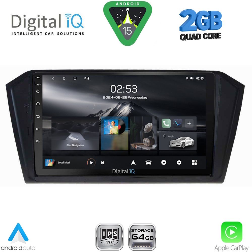 Βλησαρούλης Car Center - DIGITAL IQ RSD 1750_CPA (10inc) MULTIMEDIA TABLET for VW PASSAT mod. 2016-2023