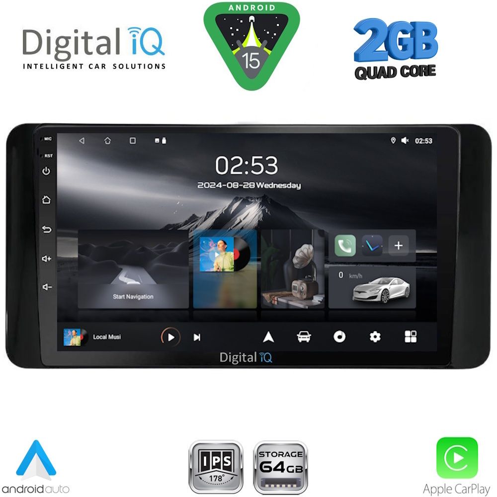 Βλησαρούλης Car Center - DIGITAL IQ RSD 1778_CPA (10inc) MULTIMEDIA TABLET for TOYOTA LAND CRUISER LC300 mod. 2023-2026