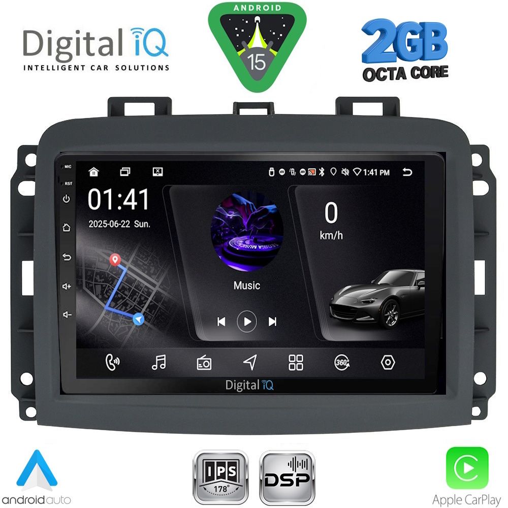 Βλησαρούλης Car Center - DIGITAL IQ RSF 4132_CPA (10inc) MULTIMEDIA TABLET for FIAT 500L mod. 2012-2024
