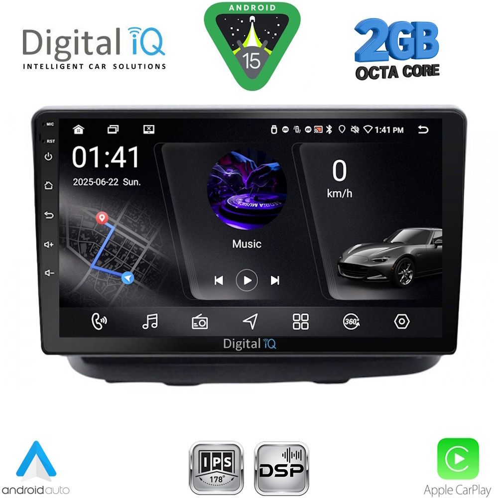 Βλησαρούλης Car Center - DIGITAL IQ RSF 4135_CPA (10inc) MULTIMEDIA TABLET for FIAT DOBLO mod. 2002-2009